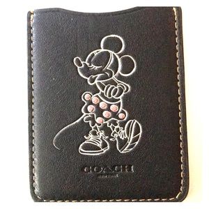 Coach Leather Minnie Mouse Disney Phone Wallet